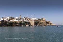 Image du Maroc Professionnelle de  La kasbah des Oudaïas de Rabat est une magnifique petite forteresse surplombant l'embouchure du fleuve Bouregreg érigée par les Almoravides pour lutter contre les tribus Berghouatas, elle séduit par sa quiétude et sa lumière.  Jeudi 6 Octobre 2011. (Photo / Abdeljalil Bounhar)
 